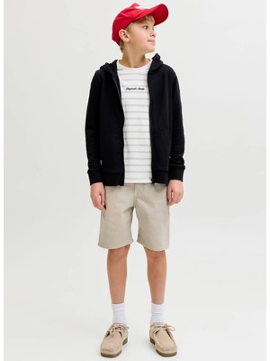 Jack & Jones Lastikli Bel Regular Fit Taş Erkek Çocuk Şort 12291035