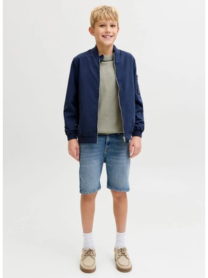 Jack & Jones Lastikli Bel Regular Fit Açık Mavi Erkek Çocuk Şort 12291035