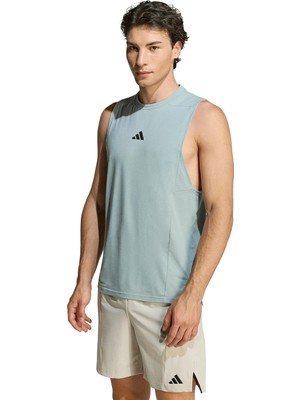 Adidas KA7318 D4T Tank Mavi Düz Erkek Atlet