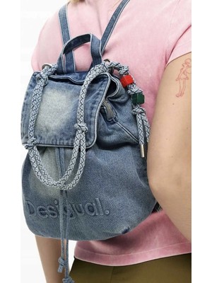 Desigual Mavi Kadın Sırt Çantası 26SAKD075005