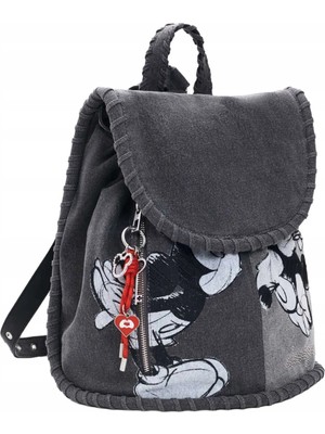 Desigual %70 Pamuk, %13 Polyester, %11 Viskoz, %6 Lyocell Gri Kadın Sırt Çantası 26SAKD012060