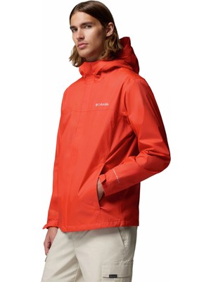 Columbia RM2433 Watertıght Iı Jacket Turuncu Kapüşon Yaka Normal Düz Erkek Yağmurluk