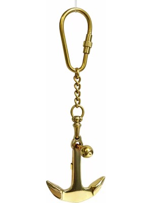 Nuveden Ieg™ Geleneksel Pirinç Çapa Figürlü Anahtarlık