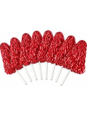 Bkmc 5 Çift 23 Nisan Metalik Püskül Süs – Çocuk Bayramı Parti Dekoru 10 Adet