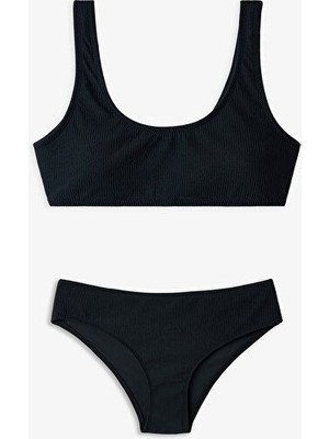 Penti Siyah Genç Kız Black Halter Bikini Takımı