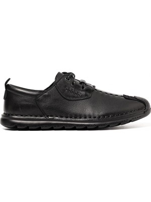 Erkek Sneaker OG-9860 John May 101-921 Siyah Dolaplı-Siyah Havlu Nubuk
