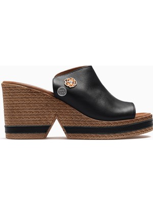 Mammamia Kadın Deri Dolgu Topuk Günlük Terlik 26Y D26YT-6115