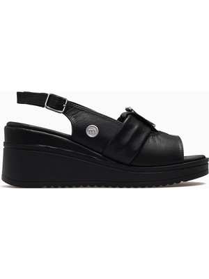 Mammamia Kadın Deri Dolgu Topuk Günlük Sandalet 26Y D26YS-5220