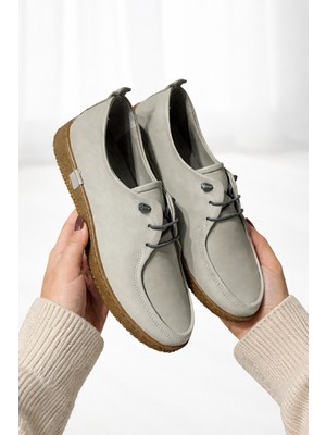 Grado Lastik Bağlı Ortapedik Rahat Comfort Kadın Hakiki Deri Ayakkabı Cilt