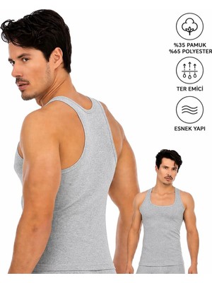 Seher Yıldızı Erkek Sporcu Atlet Slim Fit Esnek Ter Emici Günlük