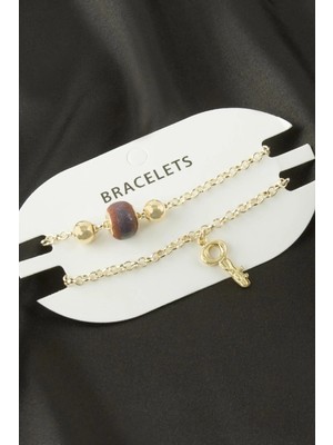 Fantastik Store 2 Adet Anahtar Trend Zincir Bileklik