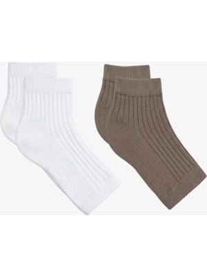 Cotenconcept 2 Çift Fitilli Burunsuz Kadın Çorap