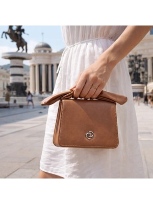 Duki Daso Türkiye Kahverengi Fiyonklu Kadın El Çantası | Kahve T8310