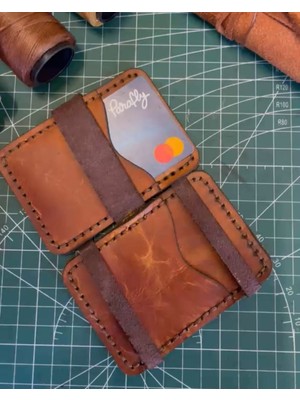 Sihirli Cüzdan -Hakiki Deri - El Dikişi -Kişiye Özel Baskılı