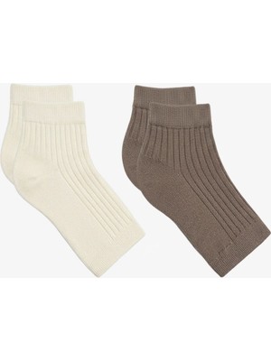 Cotenconcept 2 Çift Fitilli Burunsuz Kadın Çorap