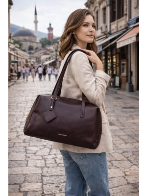 Duki Daso Türkiye Şarap Kadın Günlük Omuz Çantası |  Şarap MT1557