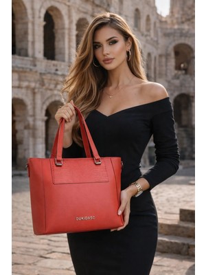 Duki Daso Türkiye Kırmızı Casual Şık Kadın Omuz Çantası | Kırmızı MT1570