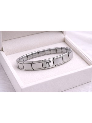 AyrStore Çelik Nomination Bileklik Koç Burcu | Paslanmaz Çelik Burç Bilekliği | Güçlü ve Şık Tasarım