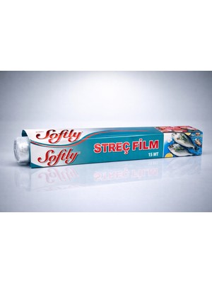AyrStore Softly Streç Film 15 Metre Gıda Streç Film Mutfak Streç Folyo Şeffaf Saklama Filmi 1 Adet