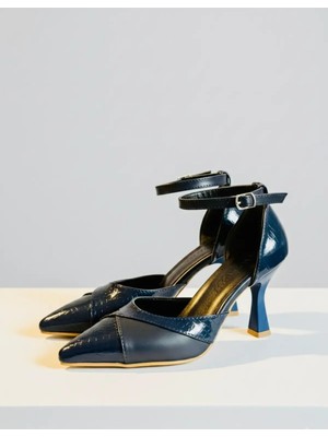 Felisya Butik Topuklu Düz ve Timsah Desenli Abiye Ayakkabı 8.5cm -Felisyabutik