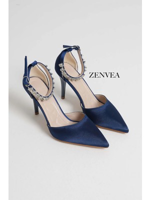 Felisya Butik Bilekten Taşlı Topuklu Kadin Abiye Ayakkabı