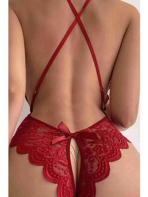 Felisya Butik Büyük Beden Dantel Özel Bölgesi Açık Fantezi Iç Giyim