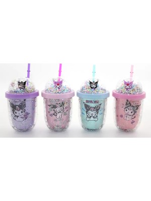 Pileli Store Kuromi Figürlü Pipetli Kapaklı Kupa Bardak