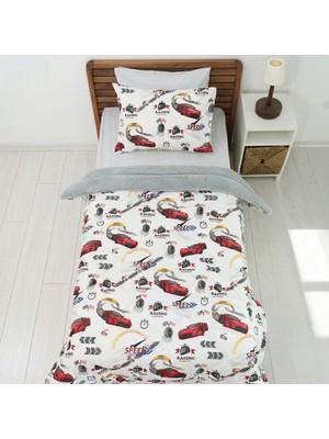 Arma Concept Tek Kişilik Desenli Pufidik Wellsoft Uyku Seti & Yorgan + 2 Adet Yastık Kılıfı + Lastikli Çarşaf