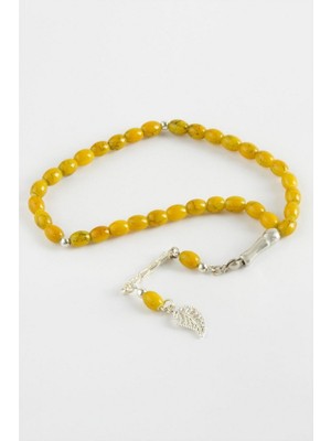 Zero Land Hnrlishp Mısır Kesim Cam Taş Tesbih 7 mm - Yeşil