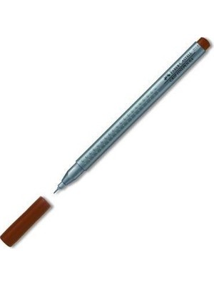 Faber-Castell Grip Finepen Keçe Uç Kalem 0.4 Mm Açık Kahve 15 16 80 (10 Lu Paket)