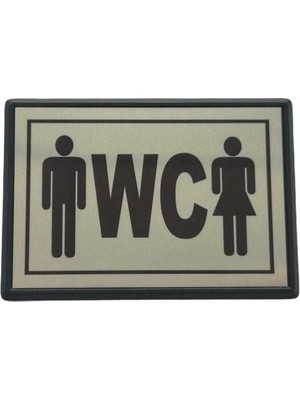 AyrStore Cemax Yönlendirme Büyük Wc Bay Bayan 13X8,5 cm