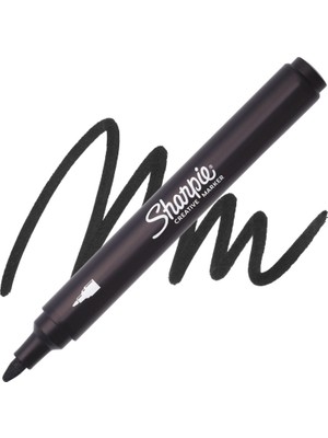 Sharpie Akrilik Markör Kalem Yuvarlak Uç Siyah Sh-2218123 (6 Lı Paket)