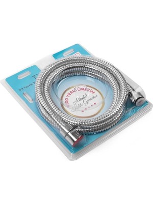 AyrStore Çift Kenetli Duş Hortumu Spirali (%100 Yerli - 1. Sınıf Kalitede) (Gri)