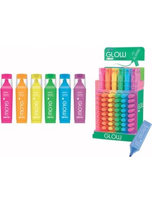 Gıpta Fosforlu Kalem (İşaret Kalemi) Neon Karışık Renkler f1577 (180 Li Stand)