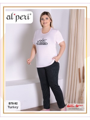 Alperi B78-92  Bayan Kısa Kollu Pijama Takım
