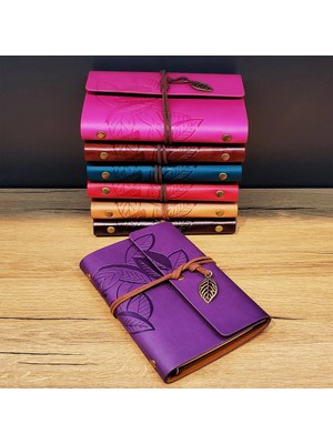 AyrStore Yaprak Motifli Hatıra Defteri