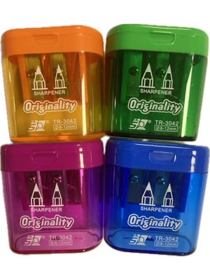 Bafix Originality Kalemtraş Çift Hazneli Tr-3042 (24 Lü Paket)