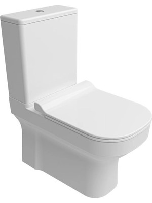 Kale Loft Smart Duvara Sıfır Klozet Taharet Delikli+ Alttan Çıkışlı Rezervuar+ Ultra Slım Smartkapak +Iç Takım