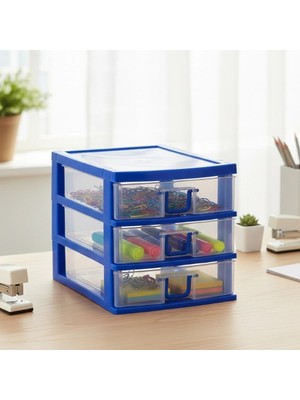 AyrStore Mini 3 Çekmeceli Komidin Organizer