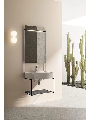 AyrStore Suit A42616 Lavabo Bataryası, Yandan Kumandalı, Krom