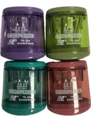 Bafix Smoky Color Kalemtraş Çift Hazneli Tr-308 (24 Lü Paket)