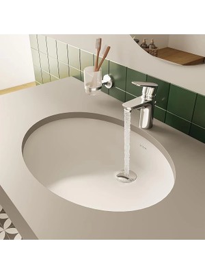 AyrStore Origin A45149 Yuvarlak Lavabo Süzgeci, Universal, Basmalı, Krom