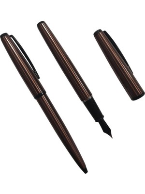 Scrikss Dolmakalem + Tükenmez Kalem İkili Set Rose 78Mr