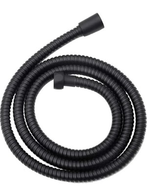 AyrStore Örgülü Duş Hortumu Spiral Shower Hose, Siyah,duş Hortumu