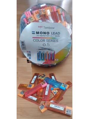 Tombow Min (Versatil Kalem Ucu) Mono Lead Uç 0,5 Mm 2B Renkli Tüp Ka.Set 360