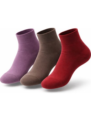 Umel Tekstil Bayan Bambu Patik Çorap 3'lü Set