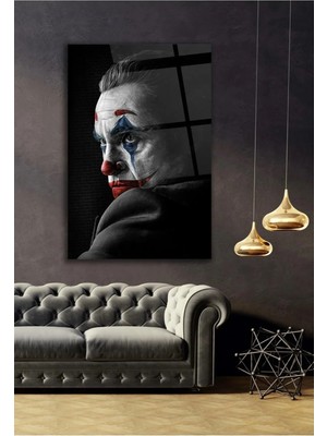 Ar Ajans Kanvas Tablo Joker Siyah Temalı Dekoratif Cam Tablo
