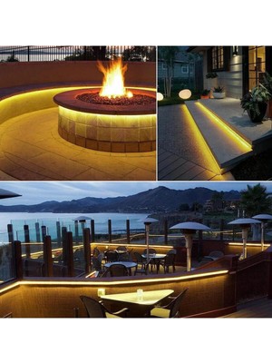 Led Level Rgb Neon Bahçe Süslemesi Su Geçirmez Ambians 16 Renk Dilediğiniz Renk Dokunmatik Kumanda