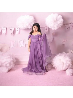 Sim Ipli Uzun Gezboy Abiye Elbise