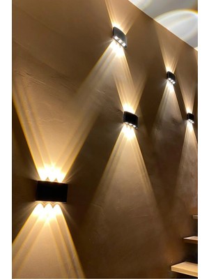Led Level Pilli Siyah Kasa Haiti Aplik Banyo Salon Ayna Üstü LED Aydınlatma Günışığı LED